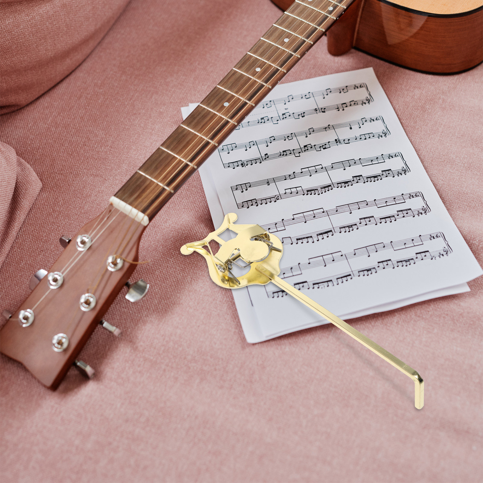 Musical Instrument Lyre - Portable Music Score Clip Metal Trumpet