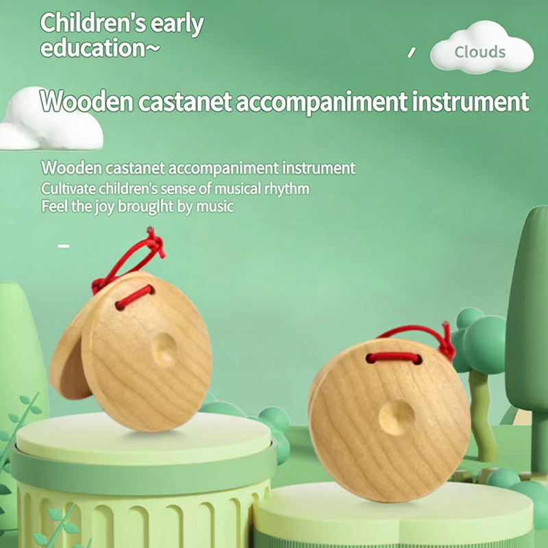 Castanet Flamenco - 1PCS Castanets Wooden Castanets Wood Percussion