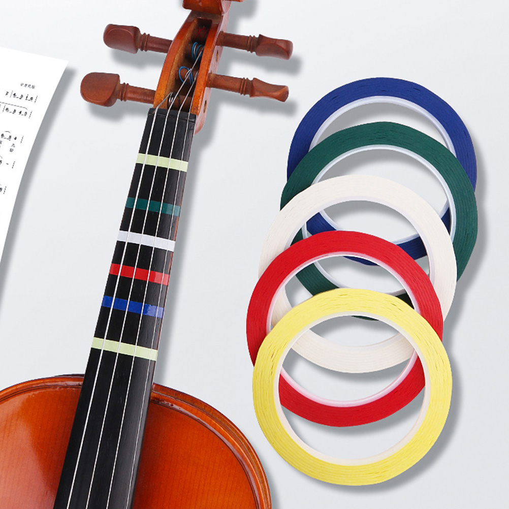 Musical Instrument Veena - 6 Pcs Violin Tape Fingerboard Stickers