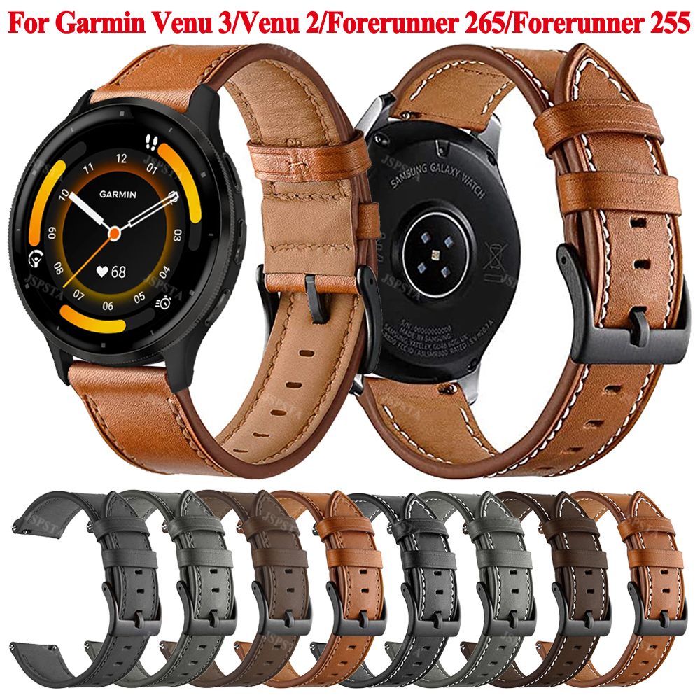 Musical Instrument Jewelry - 22mm Leather Strap For Garmin Venu
