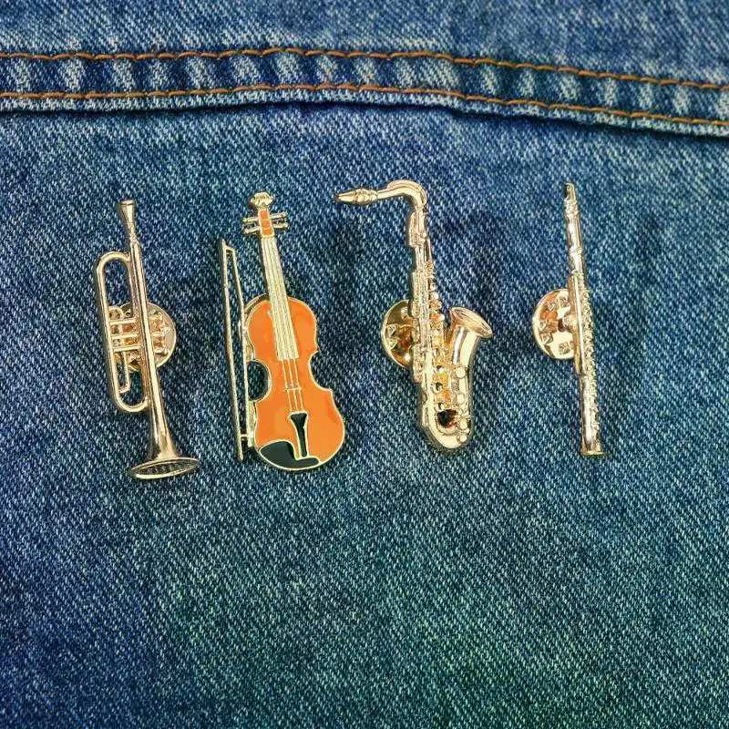 Musical Instrument Veena - 1Pcs Symphony Orchestra Badge Funny Musical
