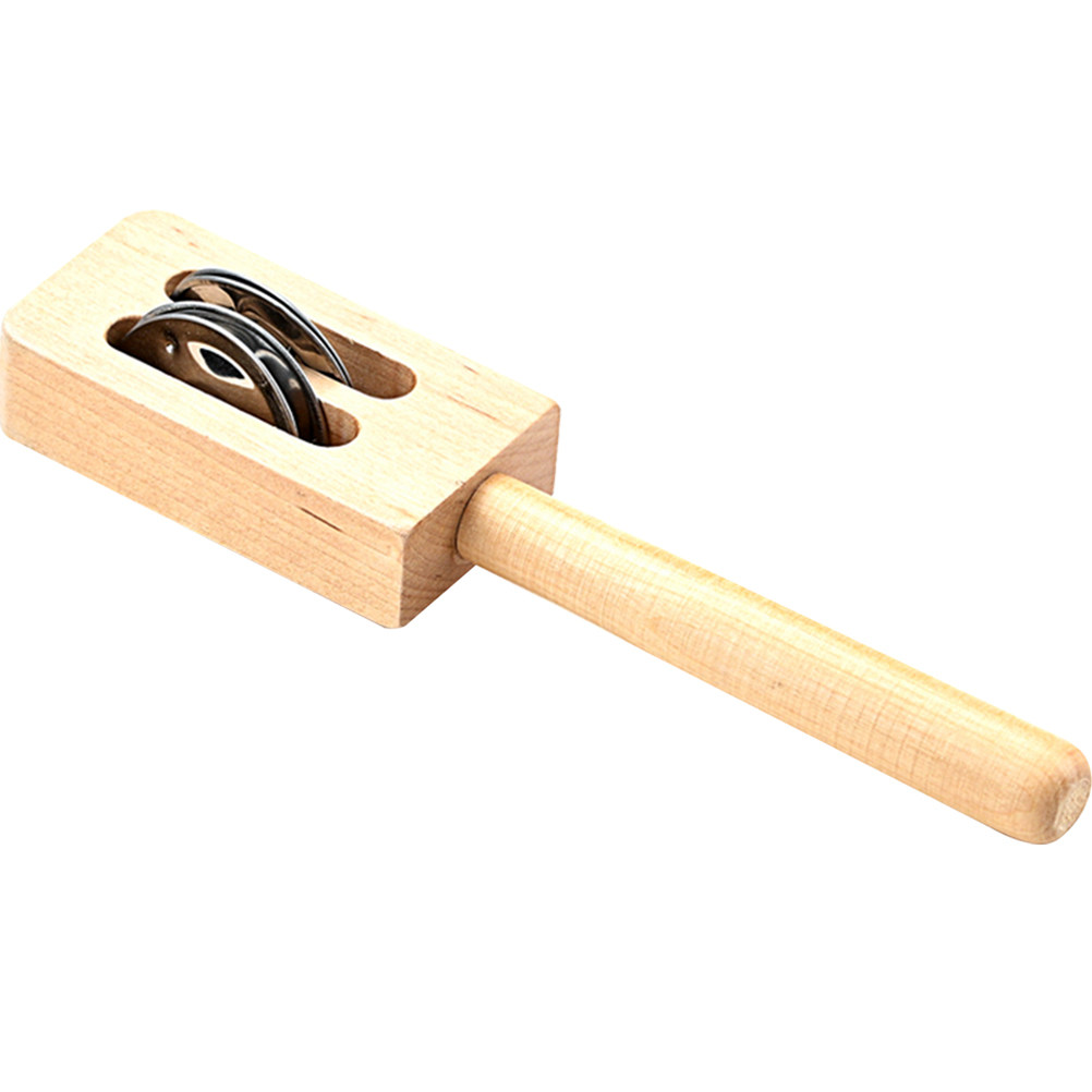Baby Wooden Hand Bell Educatio - A Musical Instrument You Shake recension och pris