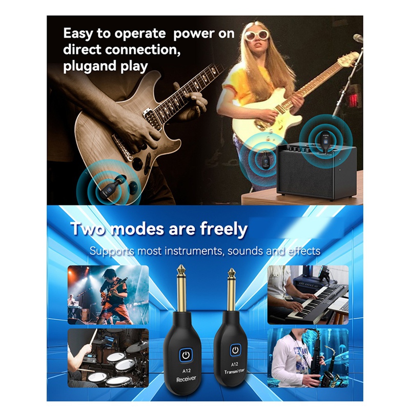 Electric Guitar Wireless Trans - Musical Instrument Music recension och pris