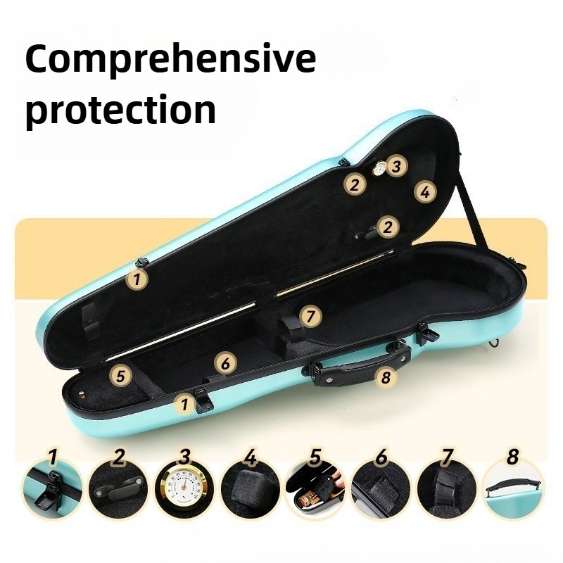Carbon Fiber Violin Case Anti  - Musical Instrument Bag recension och pris