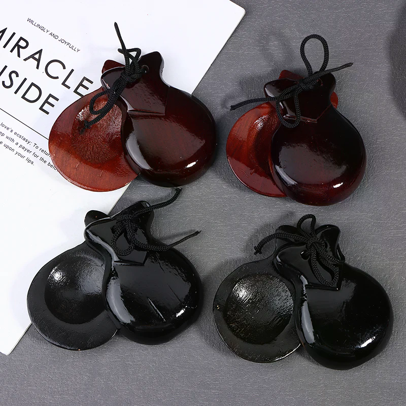 2Pcs Traditional Castanet Wood - Castanet Flamenco recension och pris