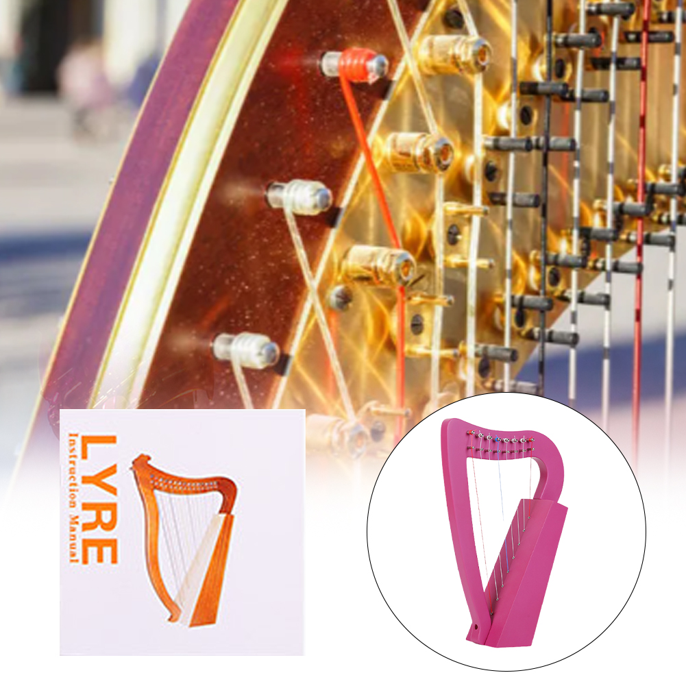 8 Strings Lyre Harp Solid Wood - Musical Instrument Lyre recension och pris