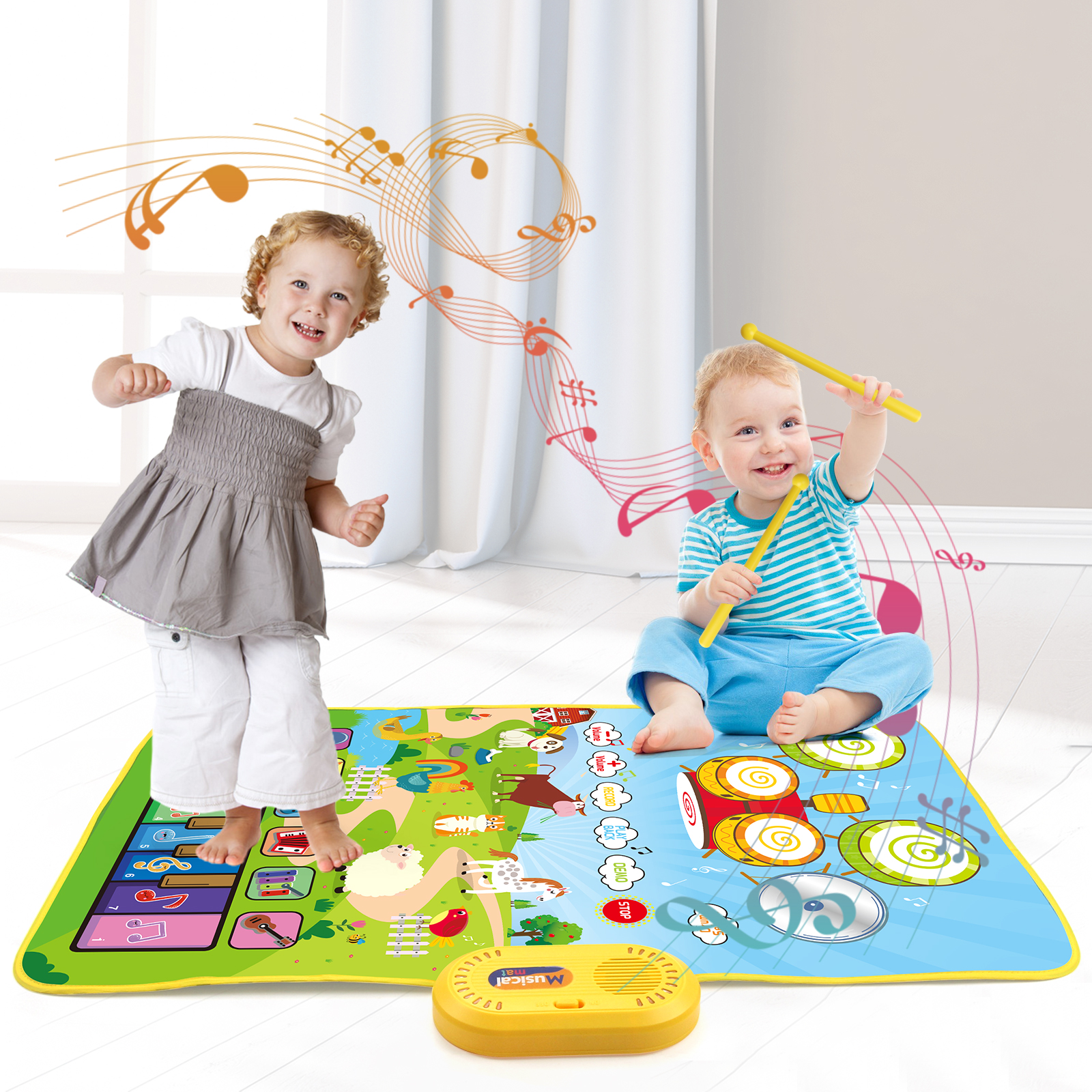 80x50cm Toddler Musical Piano  - Musical Instruments Names recension och pris