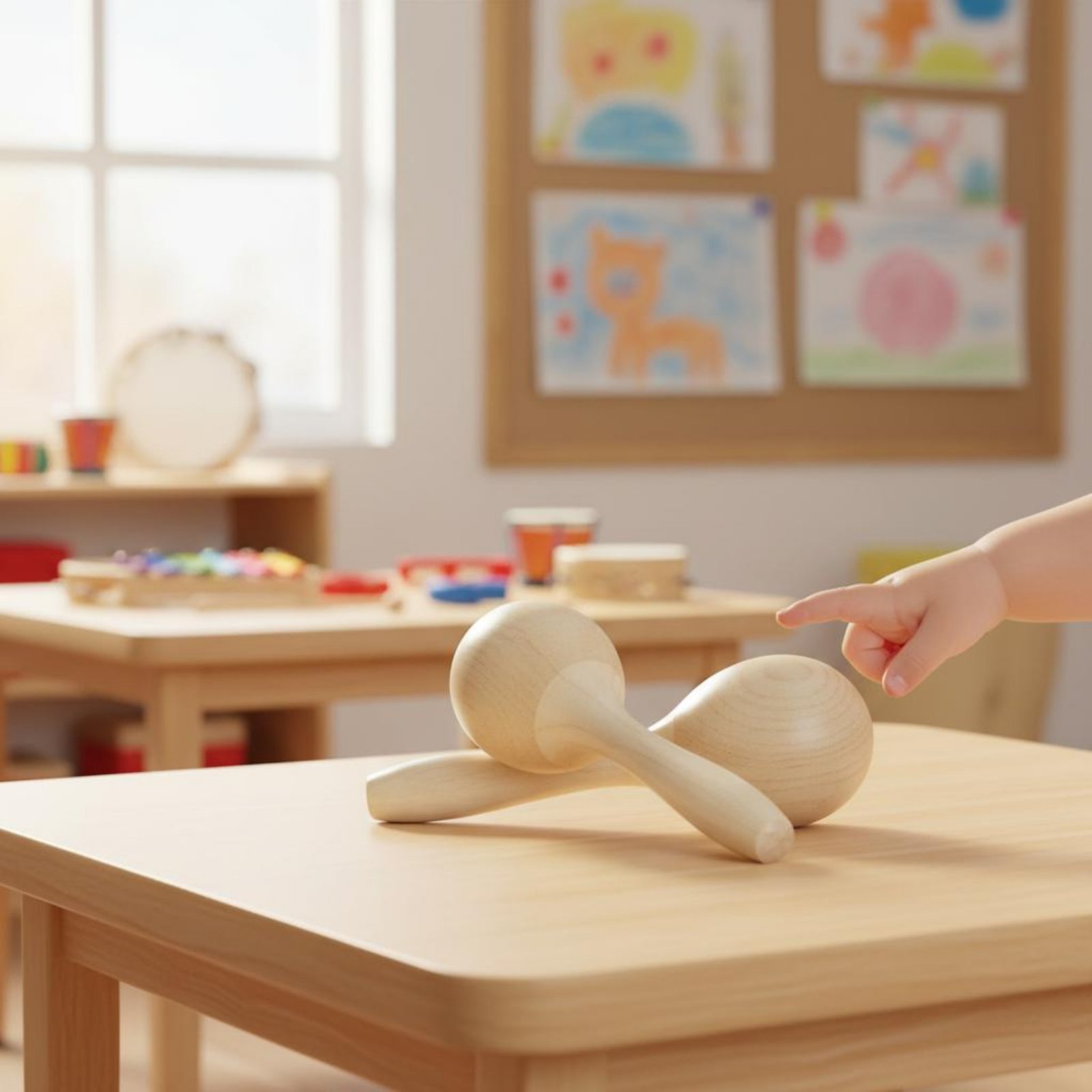 2 Pieces Wooden Maraca Educati - A Musical Instrument You Shake recension och pris