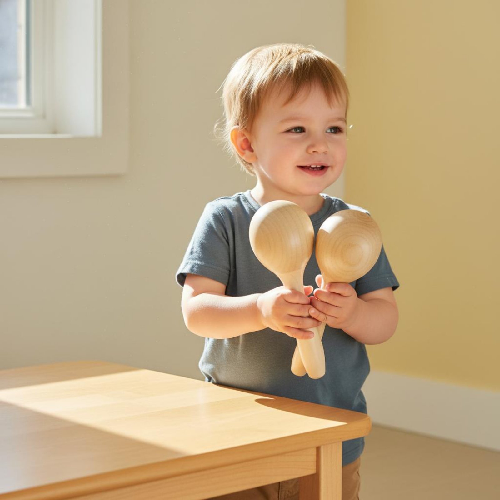 2 Pieces Wooden Maraca Educati - A Musical Instrument You Shake recension och pris