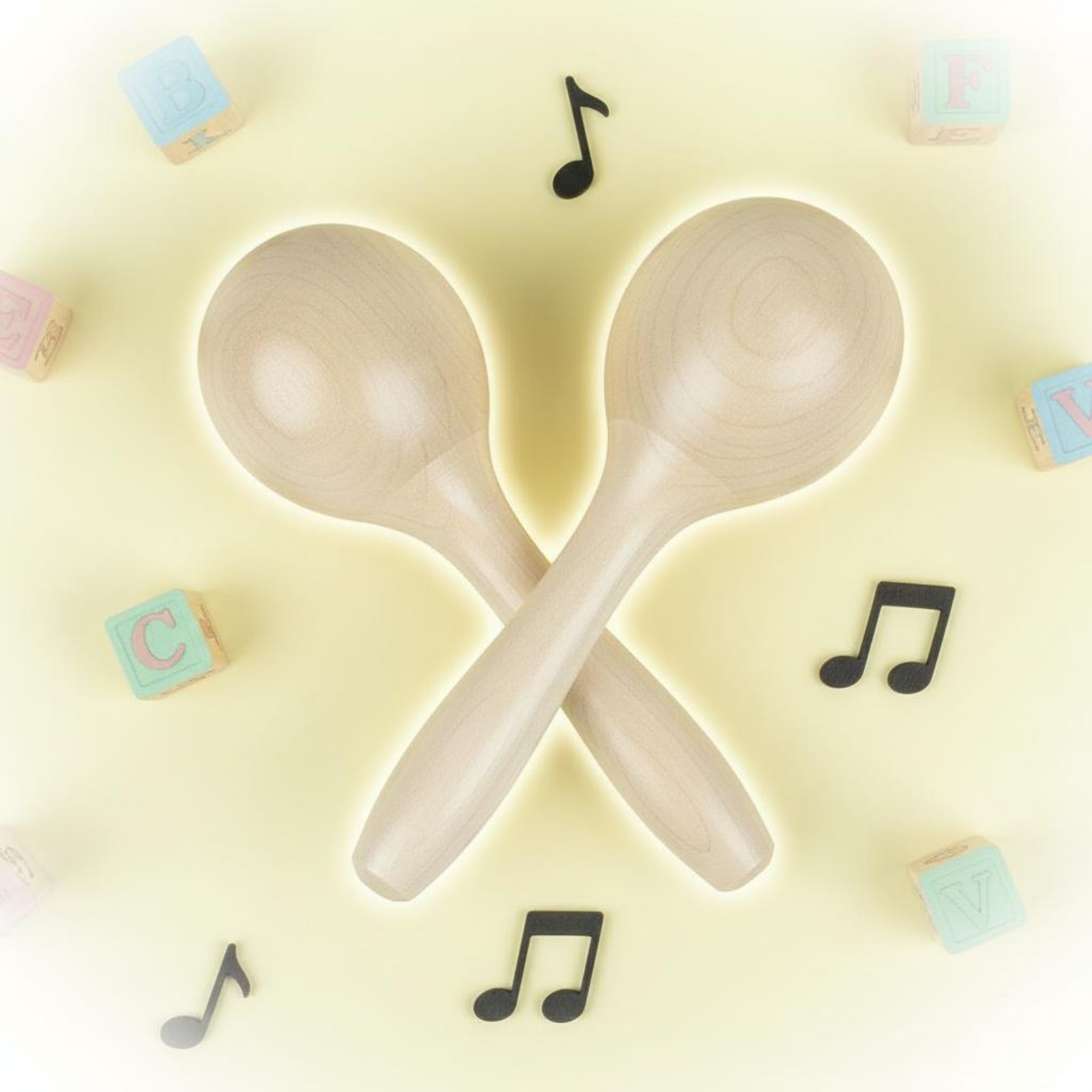 2 Pieces Wooden Maraca Educati - A Musical Instrument You Shake recension och pris