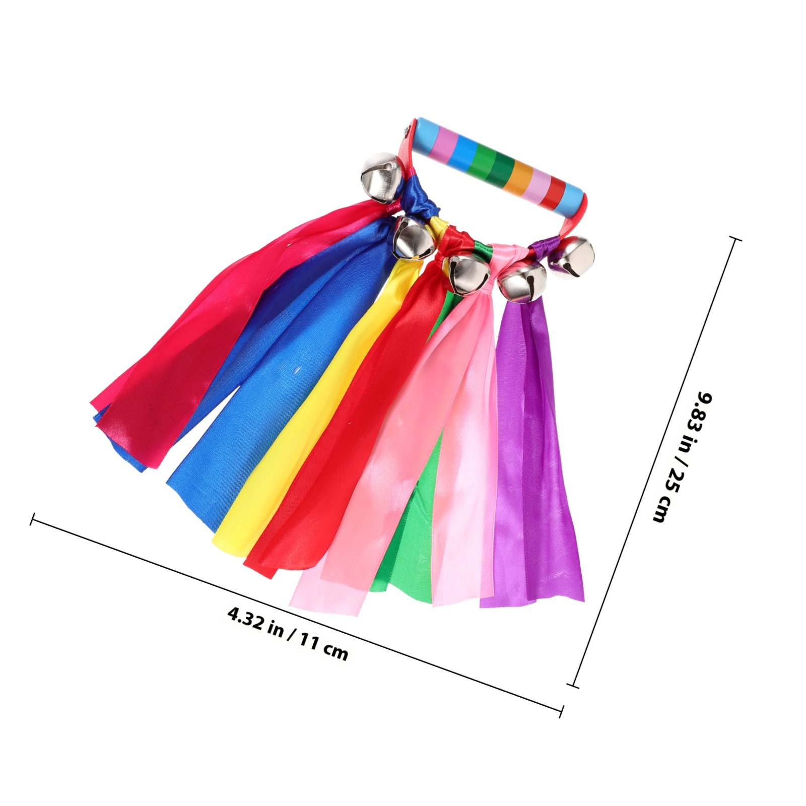 2Pcs Handheld Tambourine Rainb - A Musical Instrument You Shake recension och pris