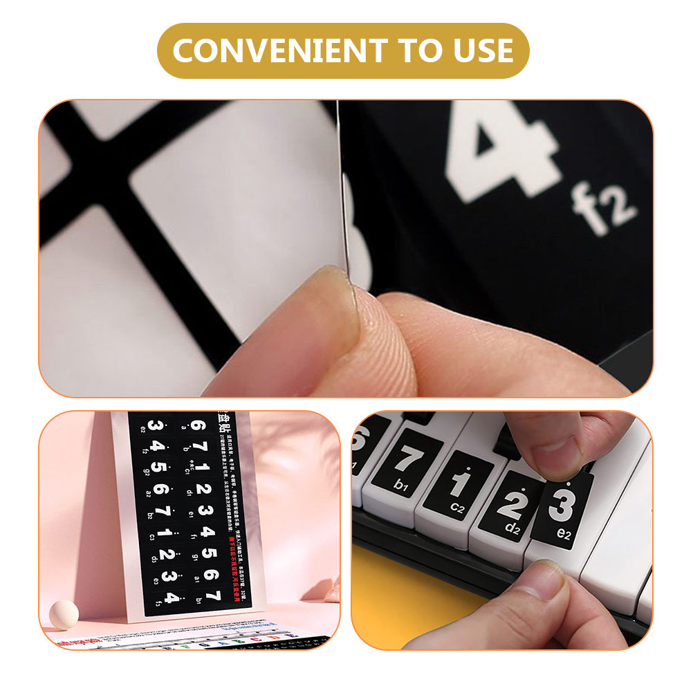 2Pcs Melodica Keyboard Sticker - Musical Instrument Melodica recension och pris