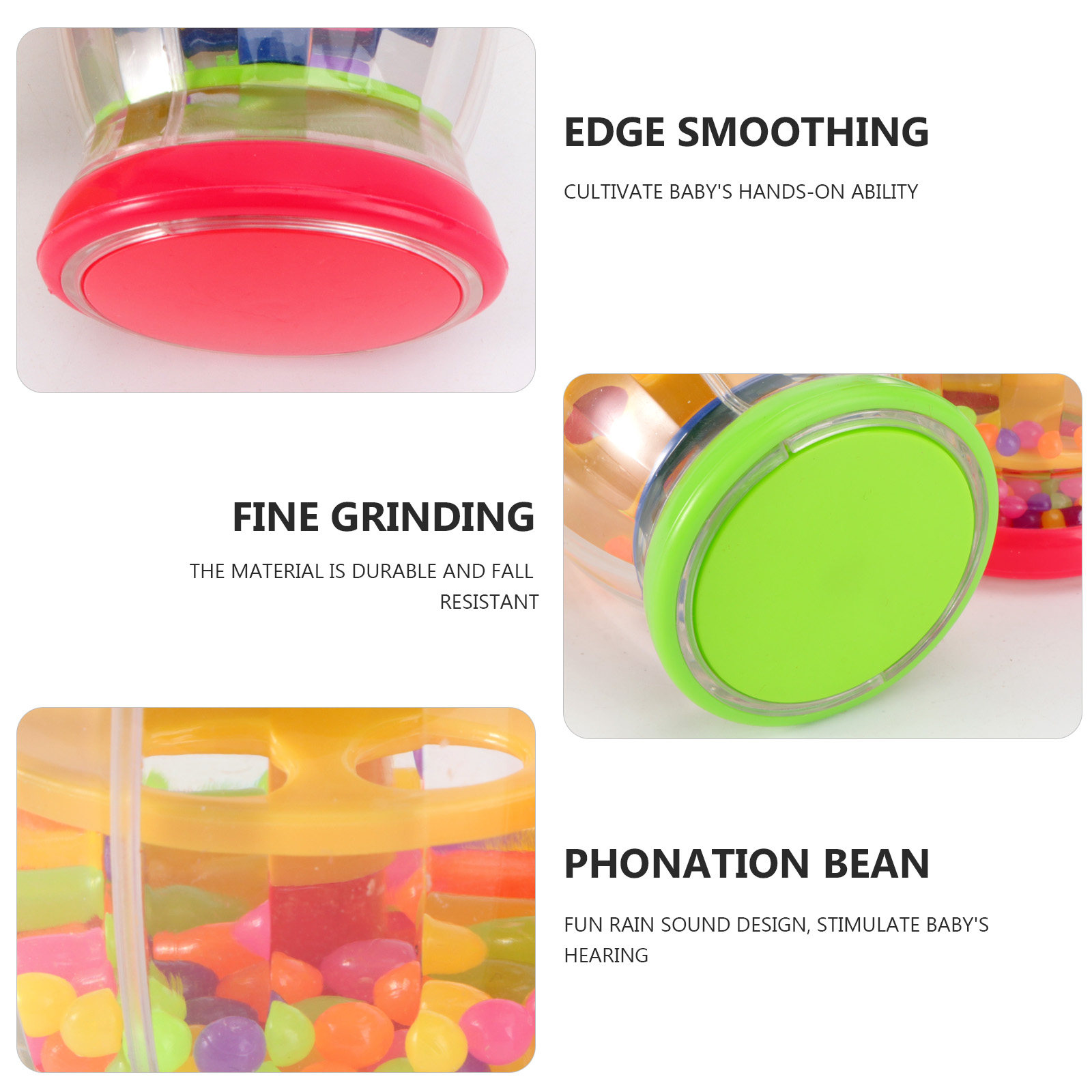 2Pcs Rain Sound Rattle Baby In - A Musical Instrument You Shake recension och pris