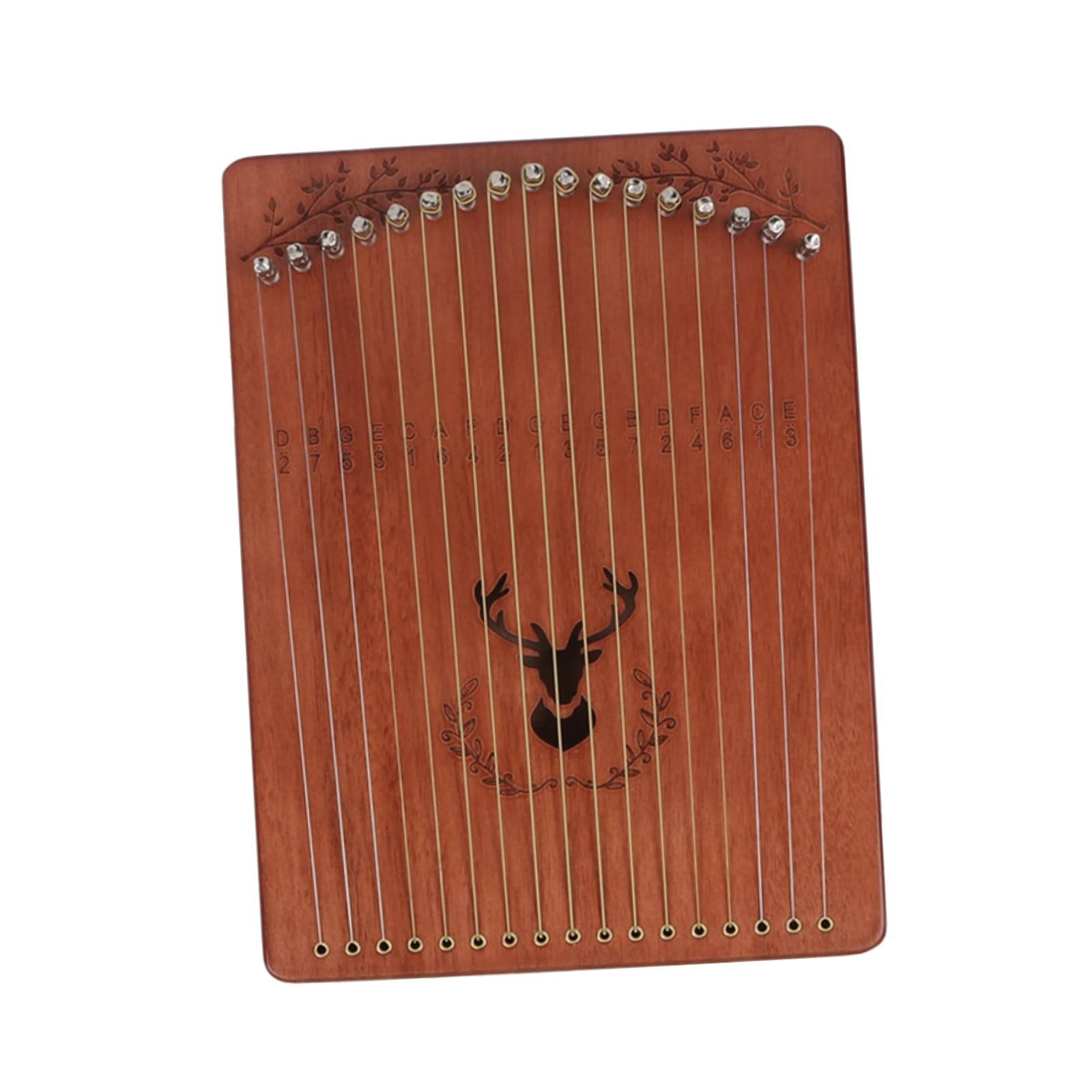 Portable 17 String Lyre Harp M - Musical Instrument Lyre recension och pris