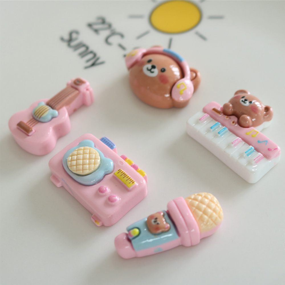 10PCS Shiny Bear Musical Instr - Musical Instrument Jewelry recension och pris