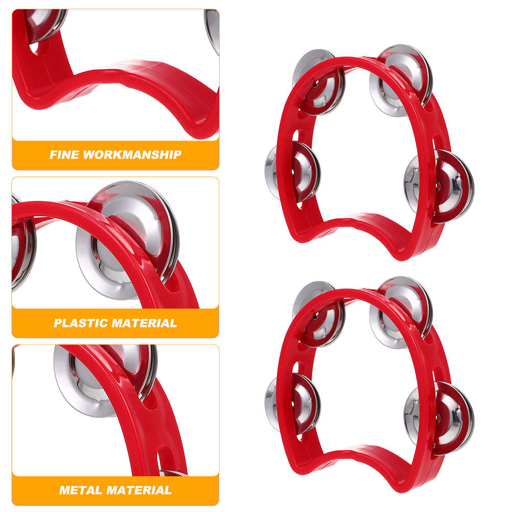 2Pcs Hand Shaking Tambourines  - A Musical Instrument You Shake recension och pris