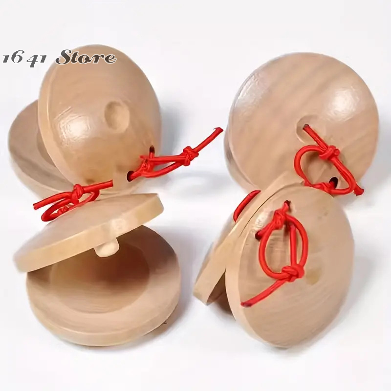 （NEW）1pc Wooden Castanets Wood - Castanet Flamenco recension och pris