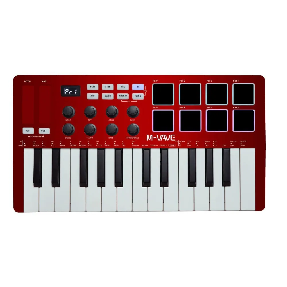 M-VAVE MIDI 25-Key USB MIDI Ke - Musical Instruments Names recension och pris