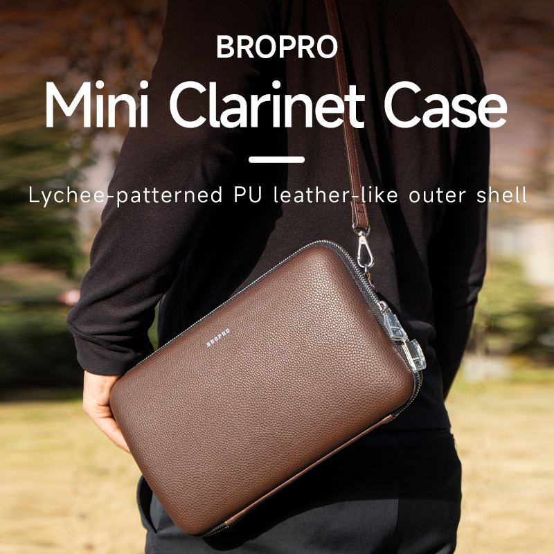 Bropro B-Flat Clarinet Leather - Musical Instrument Bag recension och pris