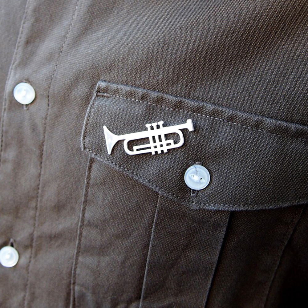 Horn Brooch, Trumpet Instrumen - Musical Instrument Jewelry recension och pris
