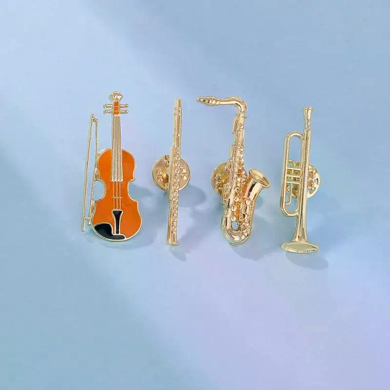 1Pcs Symphony Orchestra Badge  - Musical Instrument Veena recension och pris